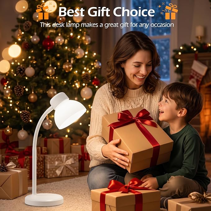 Desk Lamps for Home Office, Small LED Reading Lamp, 5000K Eye-Care Desk Light | - Image 7