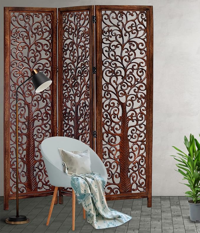 COTTON CRAFT Room Divider Wood Screen - Image 4