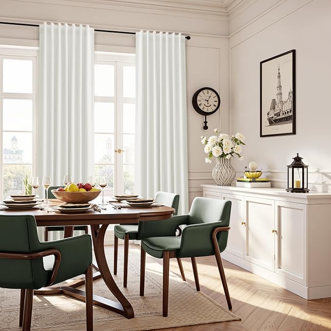 Ivory Linen 100% Blackout Curtains - Image 9