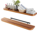 BATODA 36" Acacia Wood Floating Shelves Wall Mounted – Rustic Farmhouse Wooden by BATODA