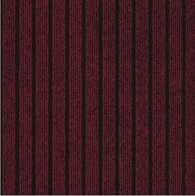 Ottomanson 2'7" x 5' Mud Mat Area Rug Scraper Carpet - Non-Slip, Dirt Trapping for Indoor & Outdoor Use - Ideal for Entryway, Garage, Kitchen, Patio & High-Traffic Areas, Red