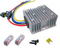 48V to 12V Converter Golf Cart Voltage Regulator Reducer Transformer Waterproof DC-DC 24V 36V 48V to 12V 20A 240W Step Down Converter with Fuse