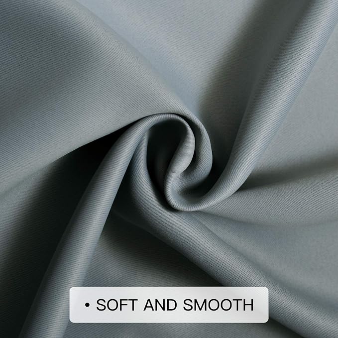 COSVIYA Grommet Ombre Room Darkening Curtains 72 inch Length 2 Panels, Gradient - Image 6
