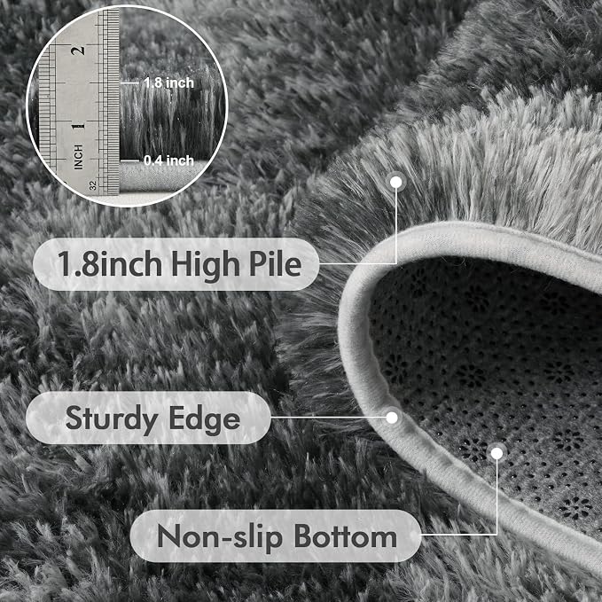 9x12 Ft Extra Large Shag Rugs for Living Room, Ultra Soft Fluffy Furry Area - Image 5