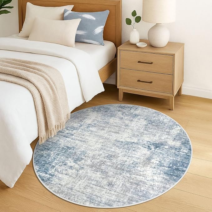 Round Area Rug 5 Ft Circle Entryway Rugs Round Washable Door Mat Indoor Entrance - Image 8