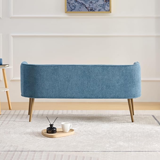 Bedroom Bench with Back, Inside Metal Frame, Extra Seat - Image 9