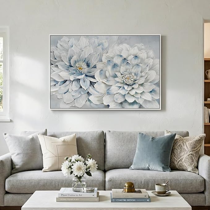 Framed Floral Wall Art, Modern Botanical Canvas Prints Artwork - Image 5