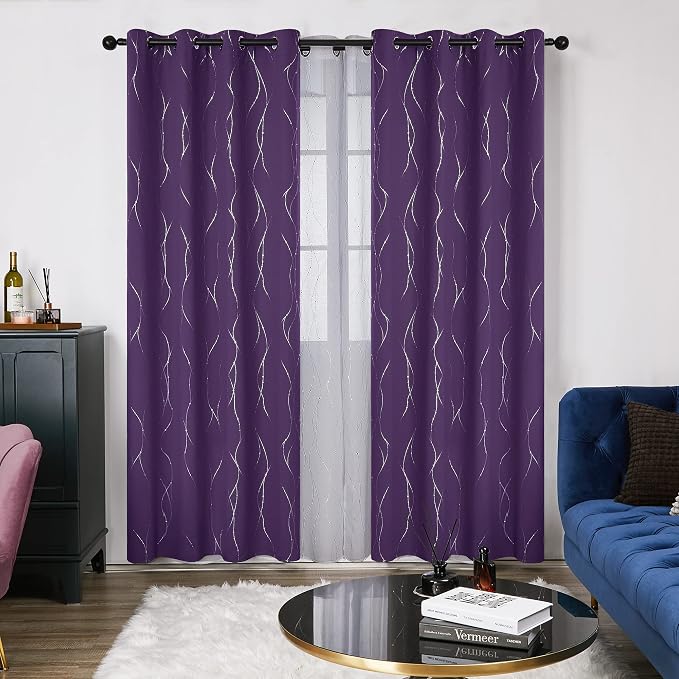 Deconovo Living Room Curtains 84 Inches Long, Thermal Insulated, Room Darkening - Image 2