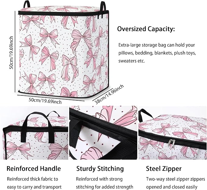 2pcs blanket storage bag for under bed, closet organizers 95L | clothing - Image 3