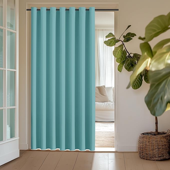 ChrisDowa Room Divider Curtains 90 Inch Length Sliding Door Curtain 1 Panel | by ChrisDowa
