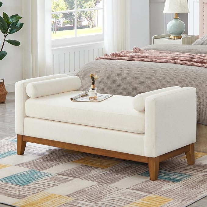 51" Full Size End of Bed Bench for Bedroom Living Room - Image 3