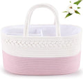 ABenkle Diaper Caddy Organizer, Rope Woven Storage Baske, Nursery Storage Basket by ABenkle