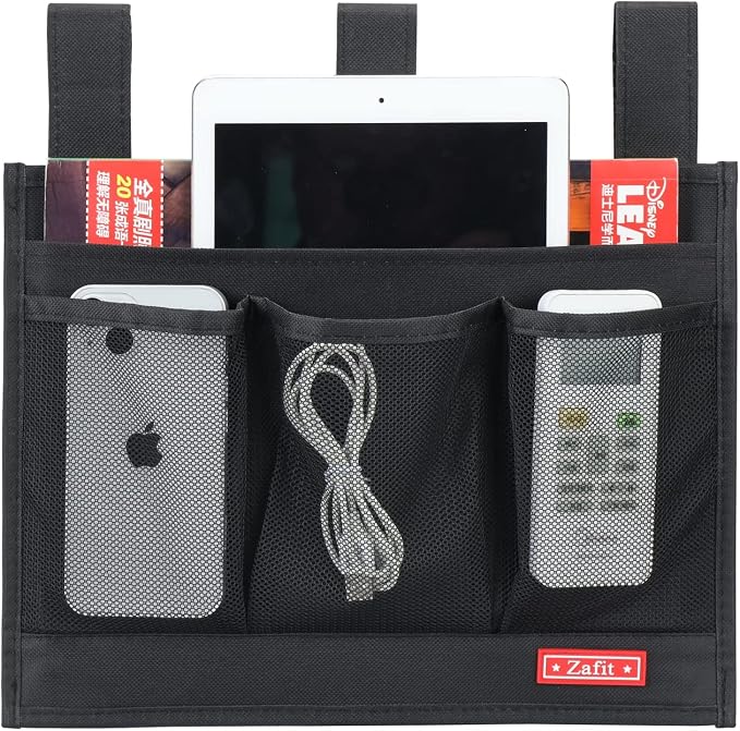 Zafit Hanging Bedside Caddy, Bedside Storage Organizer - Image 3