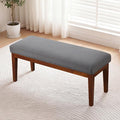 43.5" Upholstered Bedroom Bench, Linen Entryway Bench by CACFTII