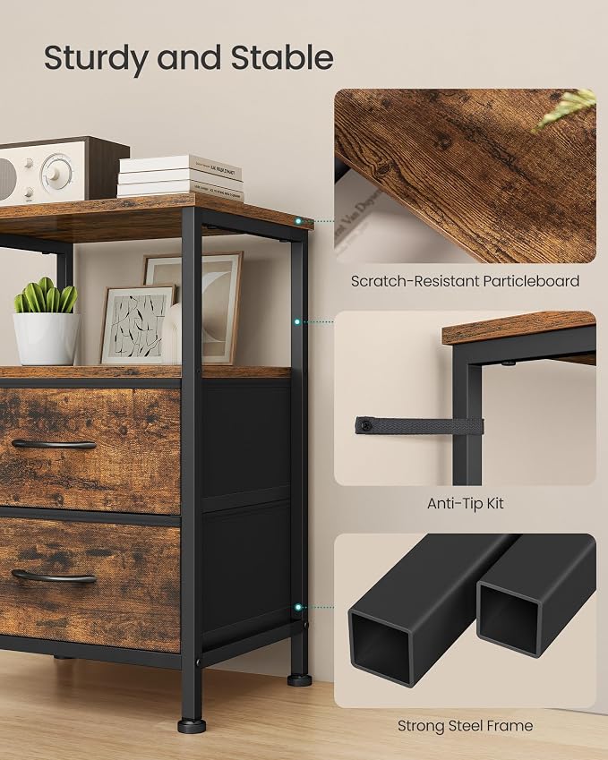 SONGMICS Nightstand, Bed Side Table, End Table - Image 5
