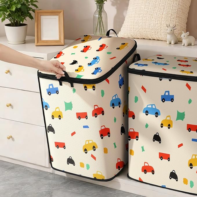 2pcs blanket storage bag for under bed, closet organizers 95L | quilt duvet - Image 6