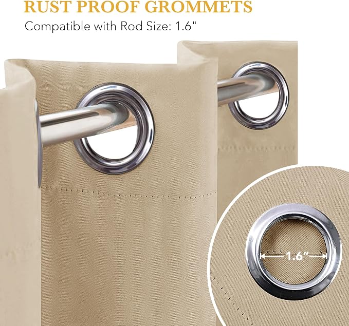 RYB HOME Blackout Thermal Insulated Curtain - Image 7