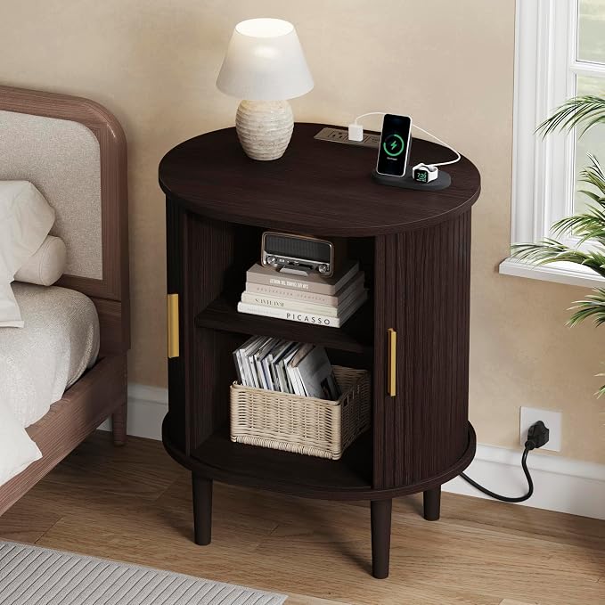 DHH Mid Century Modern Nightstand set of 2 - Image 3