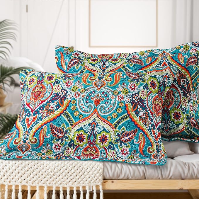 VAPUTAR Cotton Quilt Queen Bedding Set - Image 5