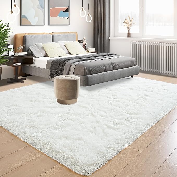 Area Rugs 10x14 for Living Room, Super Soft Fluffy Rugs for Bedroom, Modern - Image 3
