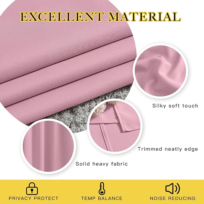 NICETOWN Blackout 108 inch Curtains - Image 2