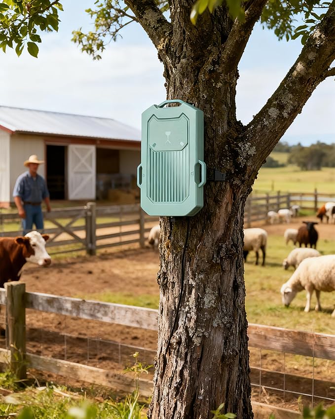 Camping Security Alarm - Wireless Radar Motion Sensor System for Camping, RV & Solo Campers, 1/2 Mile Range, Customizable Detection Zone, IP66 Waterproof, Rechargeable, Portable Survival Gear