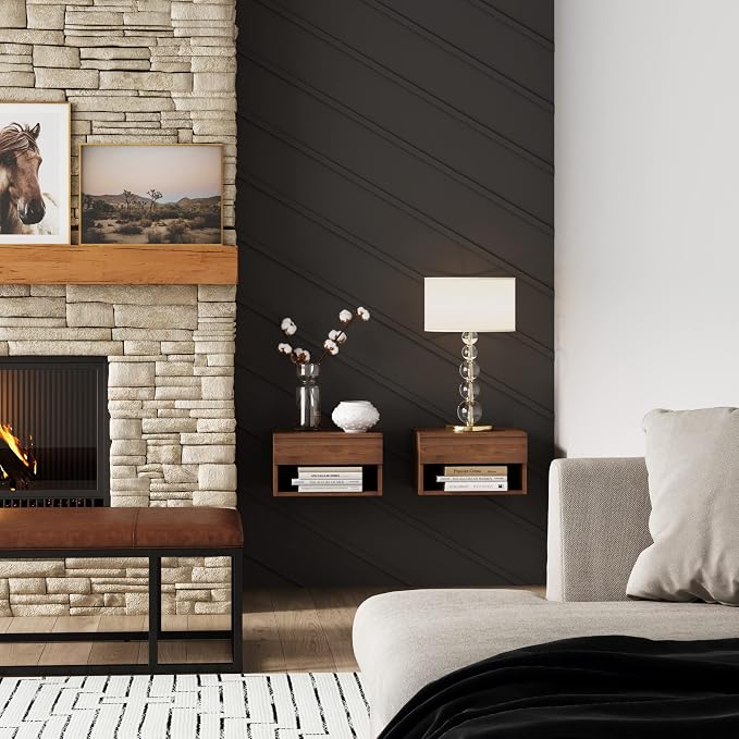 Nathan James Jackson Wall Mounted Floating Bedroom Nightstand - Image 4