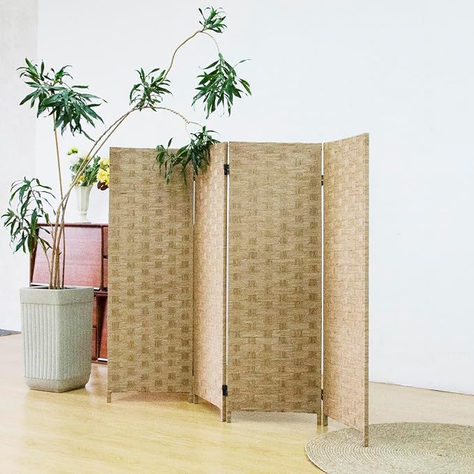 4 Panel Double Sided Short Room Divider - Image 2
