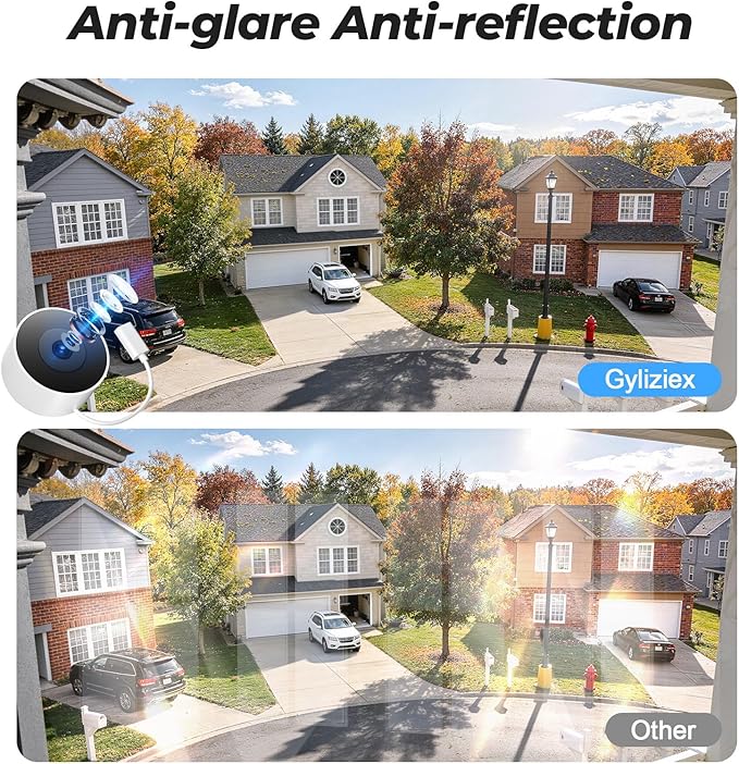 4MP/2K Window Camera for Home Security, 5G&2.4G WiFi Indoor Security Cameras, 2 Packs Outdoor Monitor Cam thru Glass Blacklight Color Night Vision, 24/7 Recording AI Human Detection, Easy Mag. Install