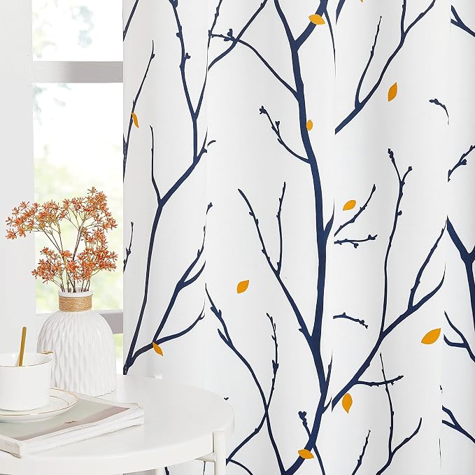 NICETOWN Blackout Curtains for Patio, Foil Printed Geometric Home Decoration - Image 6