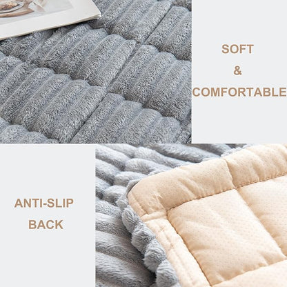 Mivnue Pet Couch Cover, Couch Covers for Dogs, Washable Dog Sofa Covers Couch Protector, Fuzzy Non Slip Couch Slipcover Pet Friendly