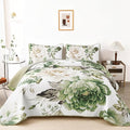 WONGS BEDDING Quilt King Size, Soft Microfiber Lightweight Farmhouse Bed Cover by WONGSBEDDING