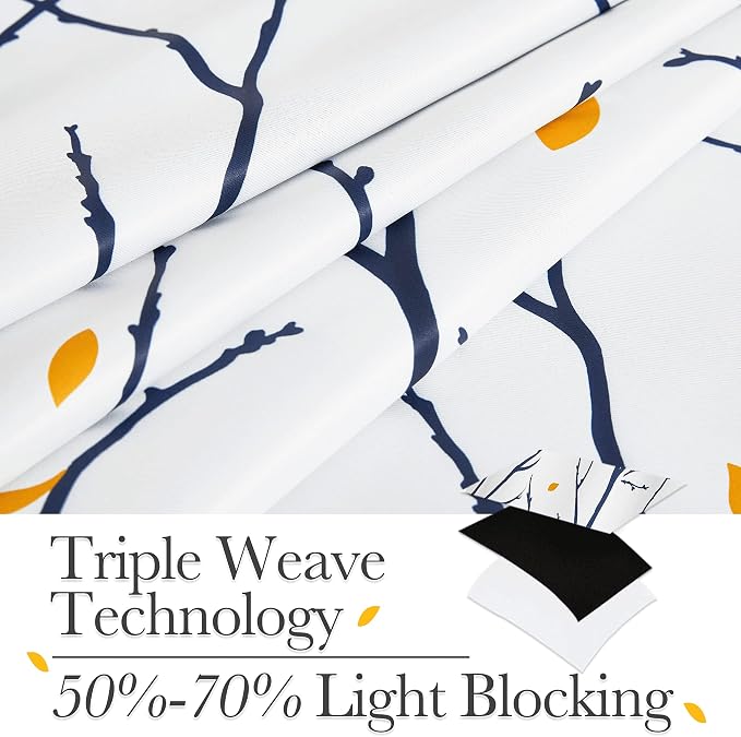 NICETOWN Blackout Curtains for Patio, Foil Printed Geometric Home Decoration - Image 7