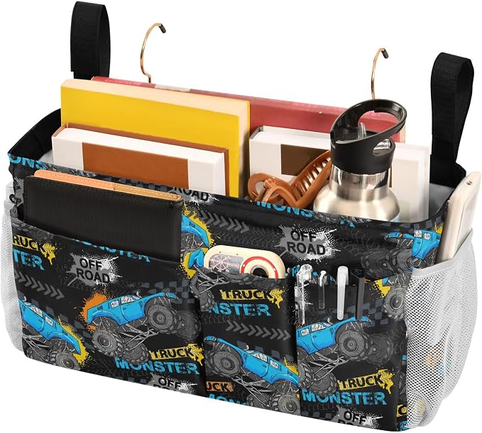 Monster Truck tag8 Bedside Caddy Storage Bag Bedside Organizer - Image 3