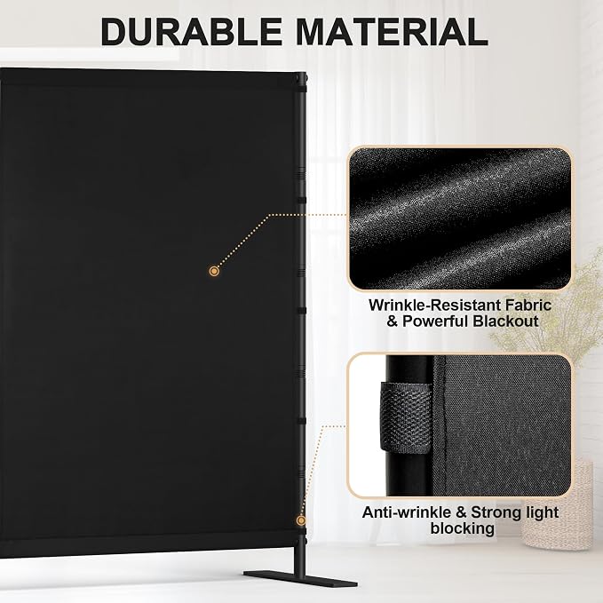 Room Divider Single Panel, 6FT Large Privacy Screen - Image 3