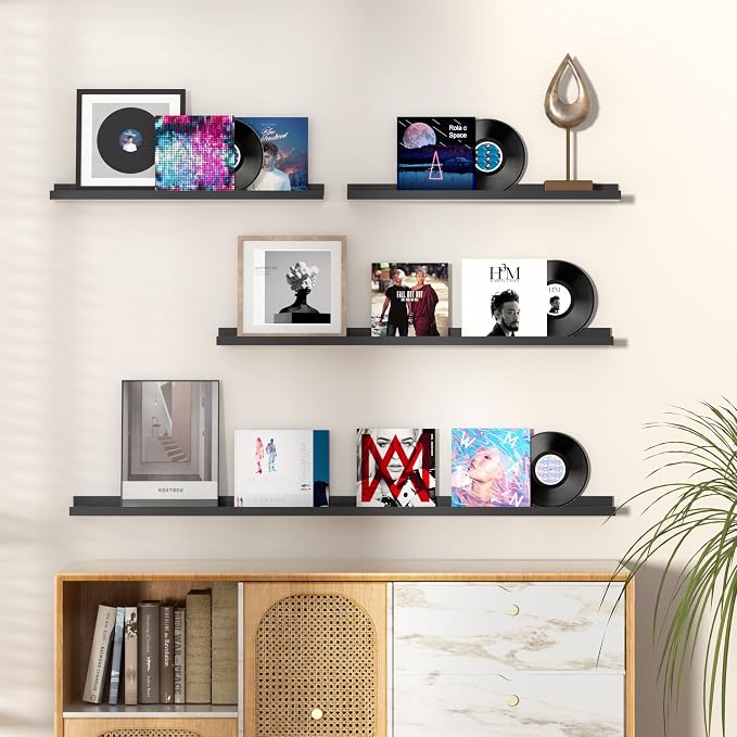 Fun Memories Picture Ledge Shelf, 48 Inch Floating Shelves Set of 2, Large - Image 2