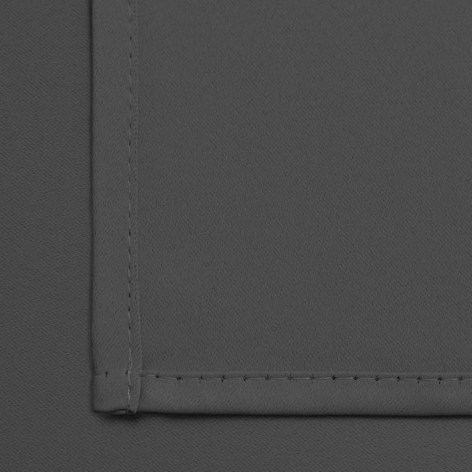 Yakamok Room Darkening Curtains 42x72 inch Length Charcoal Grey-Living Room | 2 - Image 6