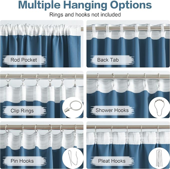 120 Inch Blackout Curtains 10 ft Length High Ceiling - Image 3