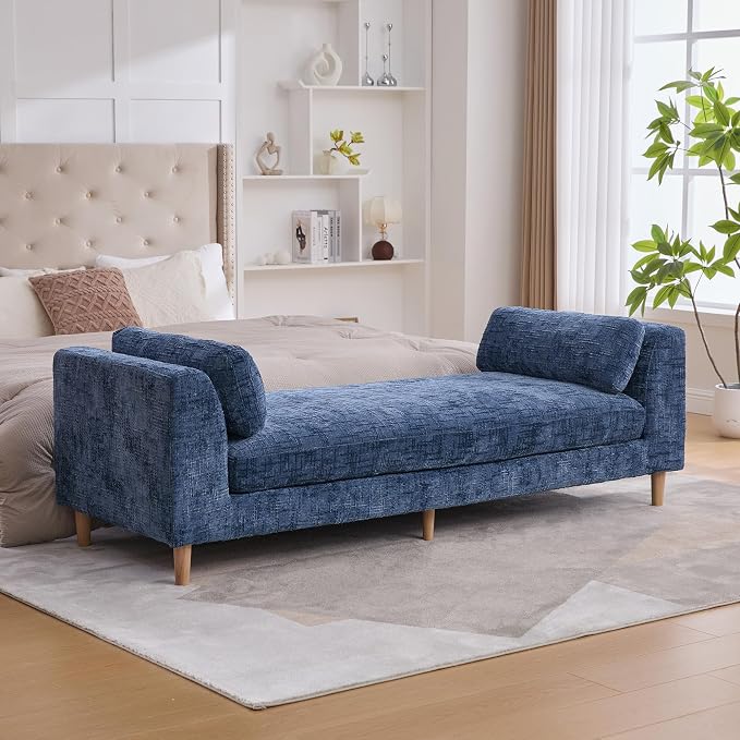 Modern Upholstered End of Bed Bench by Unknown