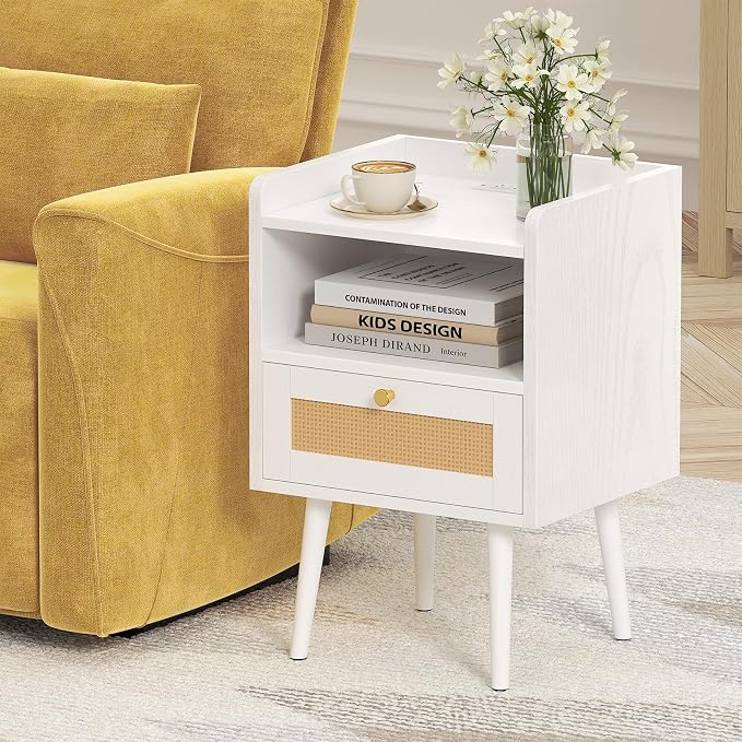 MECHYIN Night Stand Set 2, Nightstands Set of 2 - Image 7