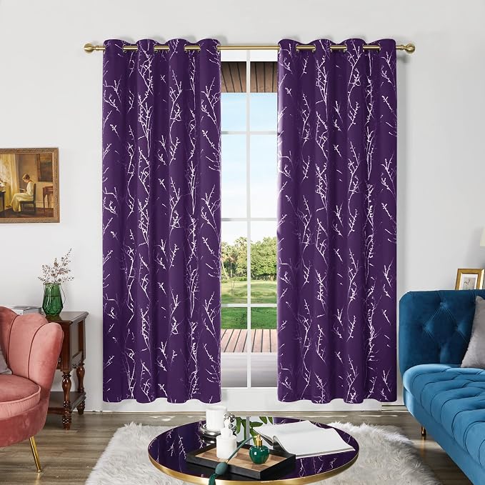 Deconovo Living Room Curtains 95 Inches Long, Thermal Insulated, Room Darkening by Unknown