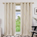 Deconovo Curtains for Living Room, Pattern Blackout Curtains 108 Inch Long | by Unknown