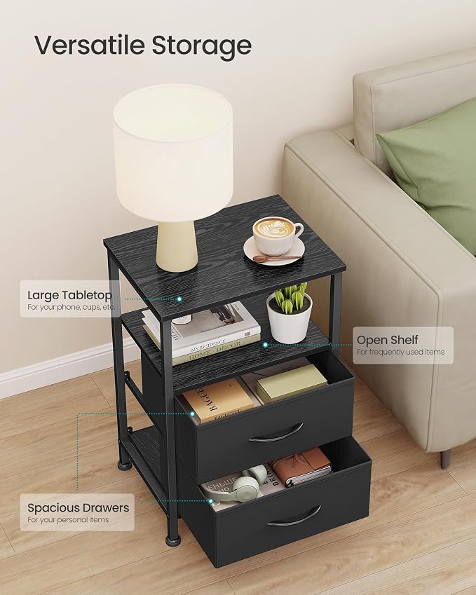 SONGMICS Nightstand, Bed Side Table, End Table - Image 4