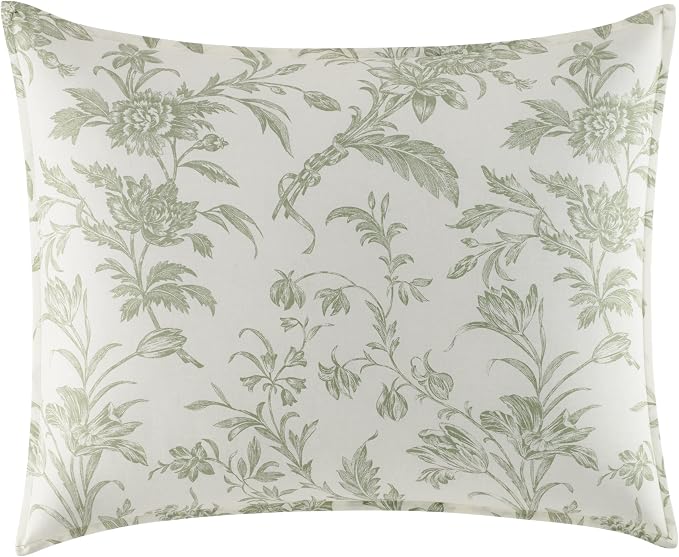 Laura Ashley - Twin Comforter Set, Soft & Reversible Cotton Bedding, Medium - Image 8