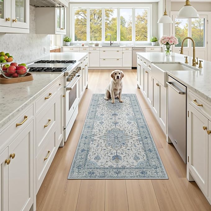 RELEANY Washable Area Rug, Runner 3'x8', Water Repellent, Pet Friendly - Image 2