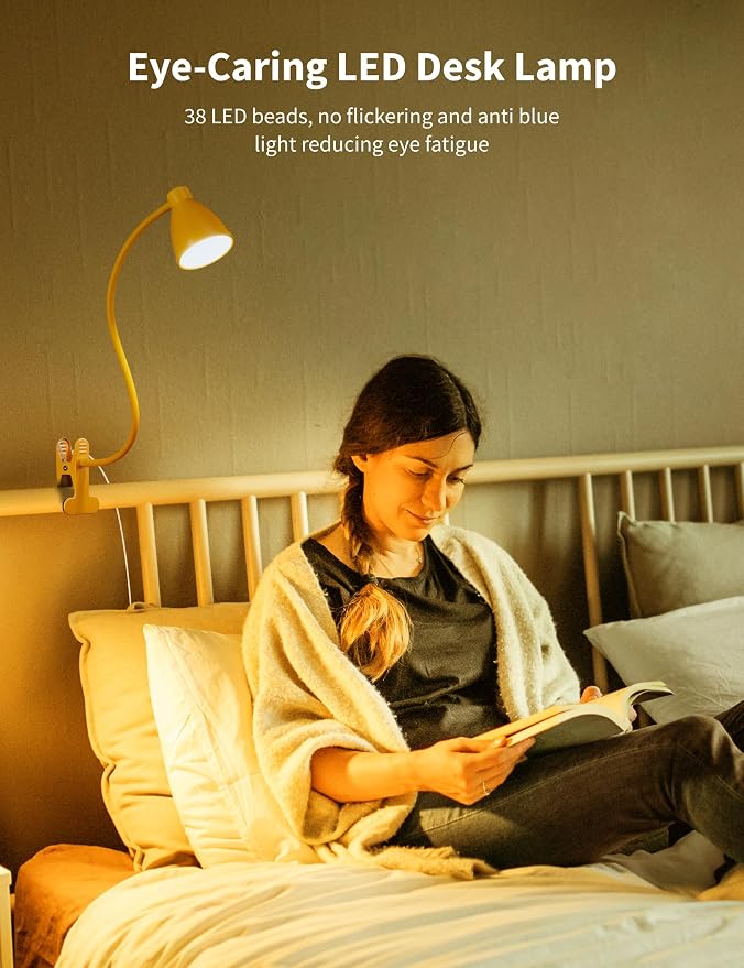 BOHON Clip on Light, Desk Lamp - Image 6