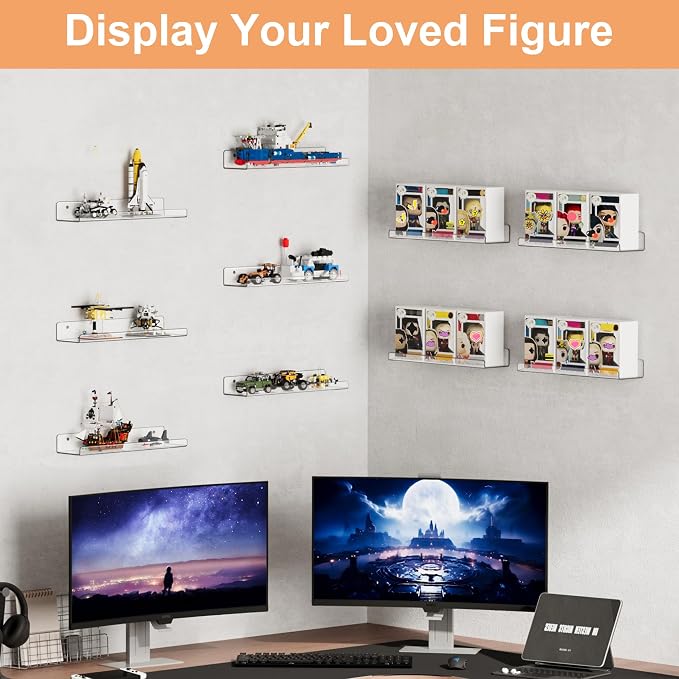 upsimples 16 Pcs 15" Acrylic Shelves - Image 5