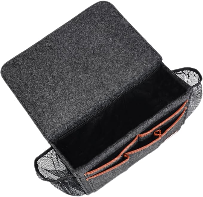 Zafit Bedside Caddy, Large Size Bedside Storage Organizer Bedside Organizer - Image 4