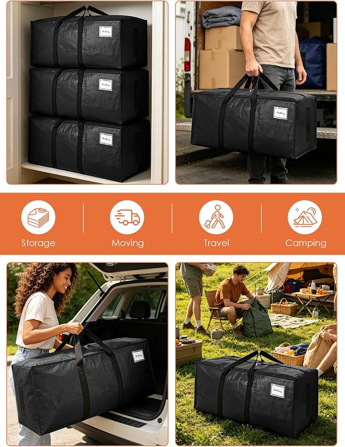 SWEET DOLPHIN 8 Pack 200LB Heavy-Duty Moving Bags - Image 6