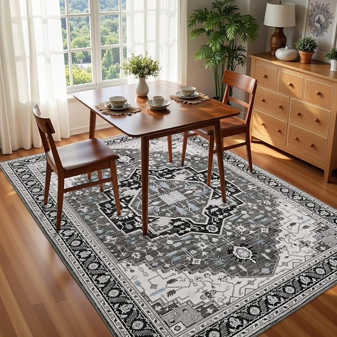 Macgace Washable Vintage Area Rug - Image 2